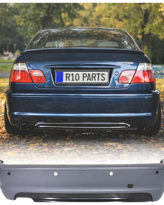 PARAURTI POSTERIORE BMW E46 COUPE 98-06 LOOK M PDC