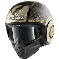 Casco Moto Jet Shark DRAK EVOK Verde Silver Opaco