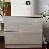 coppia di comodini bianco quercia mondo convenienz