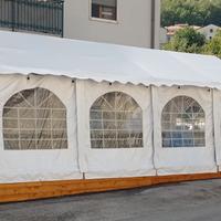 Copertura Gazebo 5x8 zincato in PVC Completo 