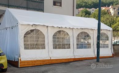 Copertura Gazebo 5x8 zincato in PVC Completo 