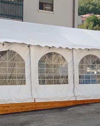 Copertura Gazebo 5x8 zincato in PVC Completo 