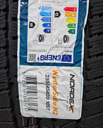 4 Pneumatici 255/45 R20 Nordexx Winter Safe N2