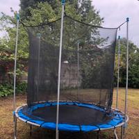 Tappeto elastico da giardino, trampolino