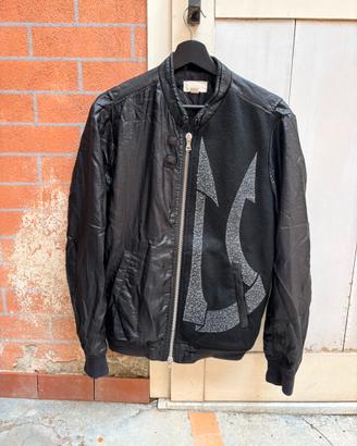 Bomber vintage diesel nero con parch grafico- tg s