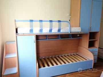 Letto a castello in legno