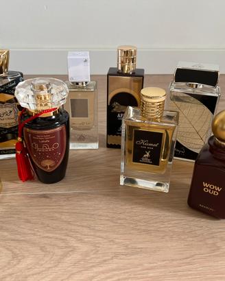 Lotto di 9 profumi arabi
