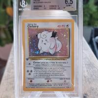 Carta Pokemon Clefairy Set Base prima edizione 05/