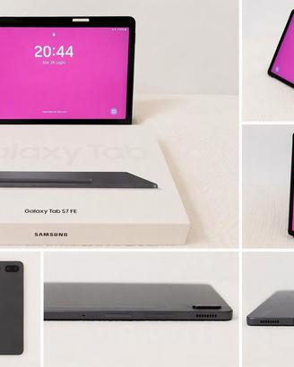 Samsung Galaxy Tab S7 FE 5G 128GB + Cover + Scatol