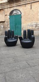 Coppia di particolari poltrone girevoli anni '90