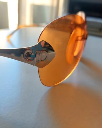 Occhiali Dior da sole vintage arancione 