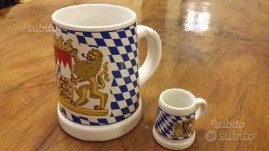 Boccali e bicchieri birra vintage