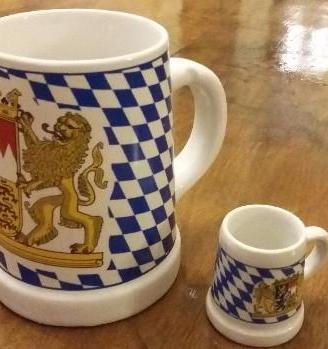 Boccali e bicchieri birra vintage