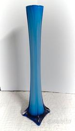 Vaso Vintage Soliflores Blu Cobalto vetro Murano