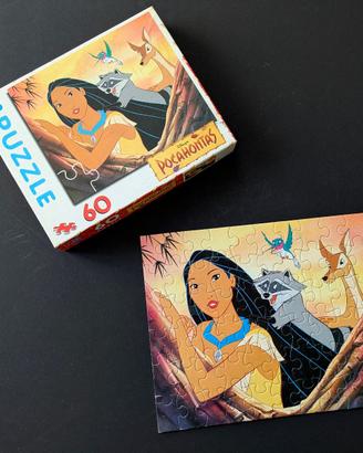 Puzzle Disney Pocahontas 60 pezzi MB vintage anni