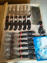 Set coltelli , forchette e mannaia marca Solingen