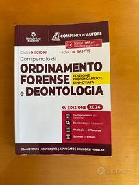 Compendio ordinamento deontologia forense 2026