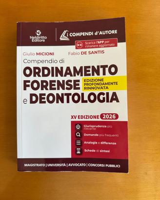 Compendio ordinamento deontologia forense 2026