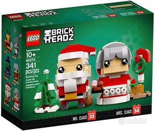 LEGO 40274 Babbo e Mamma Natale Brickheadz Claus