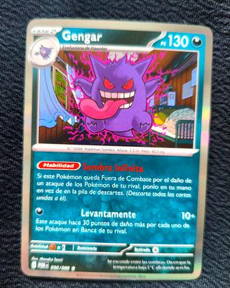 gengar holo foil 050/088 Pokémon card 