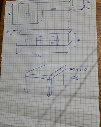 Base e pensile salotto