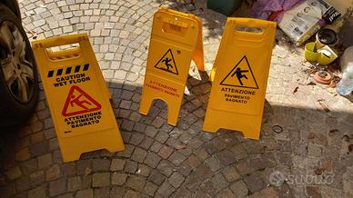 Segnale usato "pavimento bagnato"