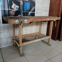 Banco Falegname Legno Morsa Vintage Lavoro