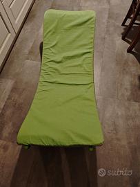 sdraio a dondolo in legno