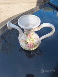 Annaffiatoio in ceramica decorato anni 90