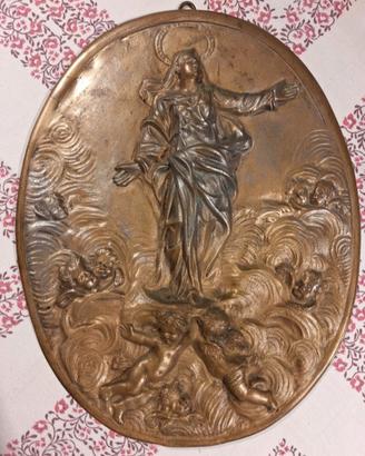 Bassorilievo in bronzo fine 800