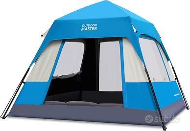 OutdoorMaster Tenda da campeggio per 4 persone