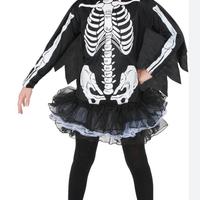 Vestito carnevale Lady scheletrina 7/10 anni 