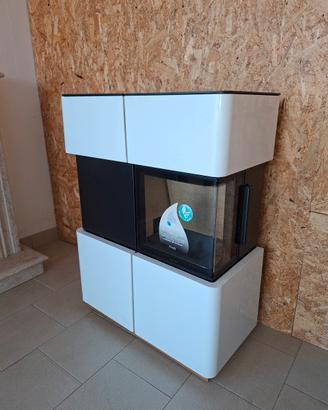 stufa angolare a pellet