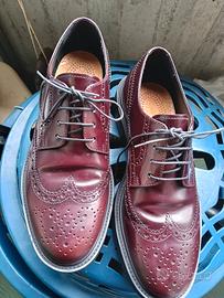 scarpe all' inglese in vera pelle 