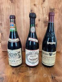 Bottiglie di Amarone da collezione