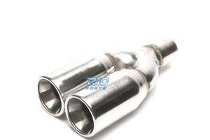 TERMINALE SCARICO DOPPIO TONDO GRANDE IN ACCIAIO I