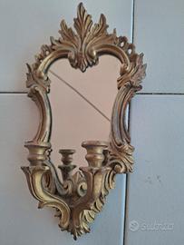 Applique portacandele vintage stile Luigi XV
