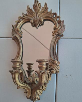 Applique portacandele vintage stile Luigi XV