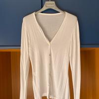 Cardigan bianco da donna (taglia S)