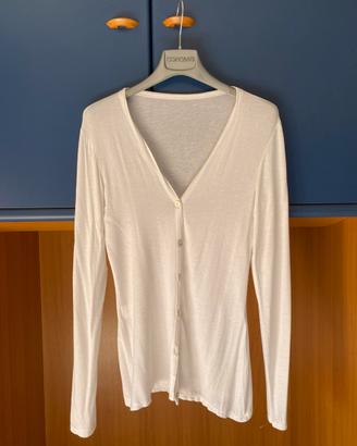 Cardigan bianco da donna (taglia S)