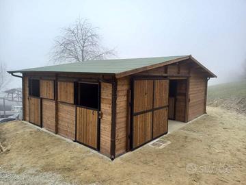 box cavallo scuderia in legno spessoe 60mm