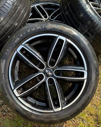 Set 4 cerchi in lega 17” bicolor Mini con gomme