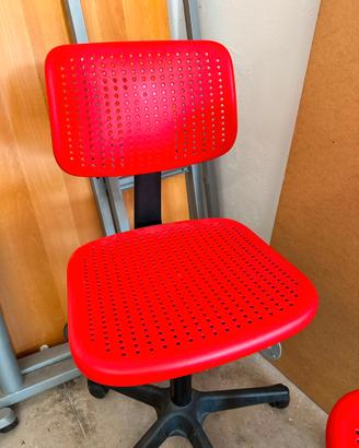 Coppia sedie girevoli e regolabili Ikea Alrik