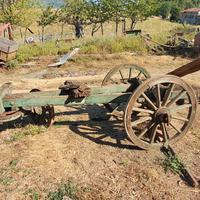 Carro in legno per giardino, fiori ed esposizione
