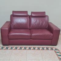 divano biposto in pelle