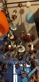 lampadario vintage +aplik