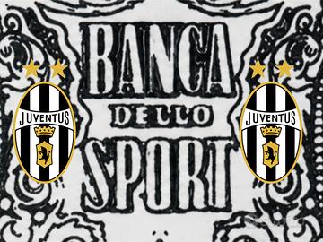 Lotto Juventus figurine banconota Banca del Sport
