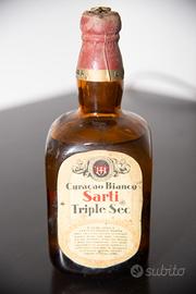 rara bottiglia Curacao Bianco Sarti fine anni 40