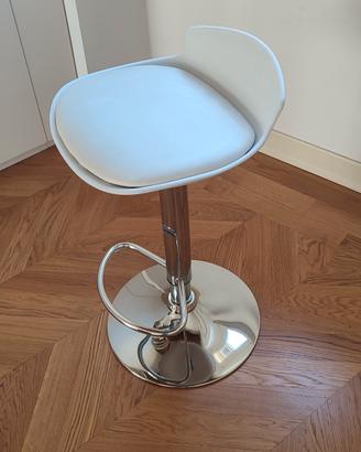 sgabello da snack bianco 