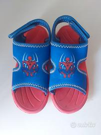 ciabatte/Sandali  bimbo con spiderman/uomo ragno